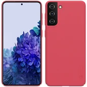 Etui i futerały do telefonów - Nillkin Super Frosted Shield - Etui Samsung Galaxy S21+ (Bright Red) - miniaturka - grafika 1