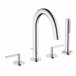 KLUDI 204250515 NOVA FONTE Puristic bateria wannowo-natryskowa, 4-otw. - Baterie wannowe i prysznicowe - miniaturka - grafika 1