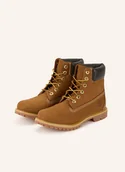 Botki damskie - Timberland Botki Sznurowane Premium 6 Inch braun - miniaturka - grafika 1
