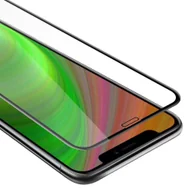 Szkła hartowane na telefon - Szkło Hartowane Do Apple iPhone XR w PRZEZROCZYSTY Z CZARNYM Folia pancerna Ochronny Tempered Glass Cadorabo - miniaturka - grafika 1