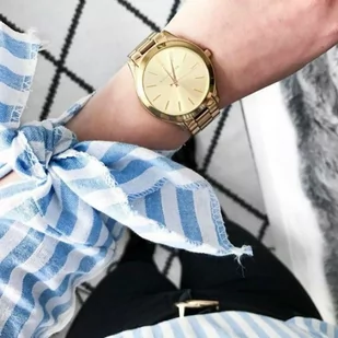 Zegarek ZEGAREK DAMSKI MICHAEL KORS MK3179 - SLIM RUNWAY (zm500f) - Zegarki damskie - miniaturka - grafika 4