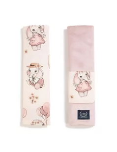 La Millou Ochraniacze na pasy Organic Jersey Collection ( Rossie by Maja Hyży - Velvet Smoke Rose ) - Akcesoria do wózków - miniaturka - grafika 1