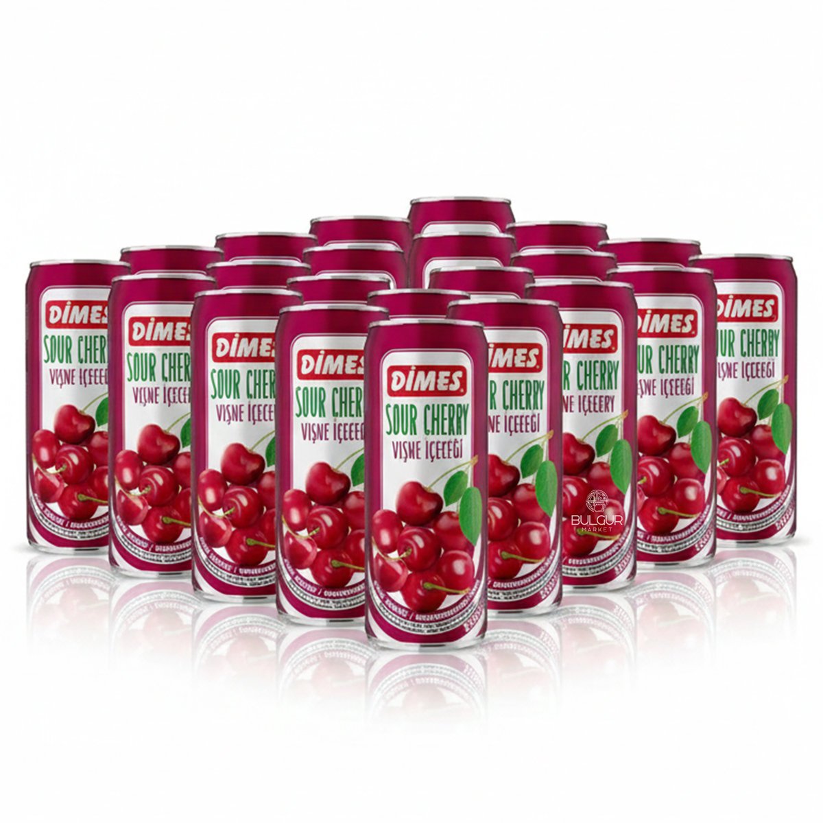 Dimes Napój Wiśniowy 250 ml Zestaw 12 Puszek Lekkie Orzeźwienie