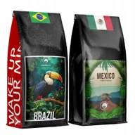 Kawa - Kawa Ziarnista 2X1Kg Brazil+Meksyk 100%Arabica - Świeżo Palona - Blue Orca - miniaturka - grafika 1