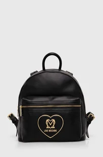 Love Moschino plecak damski kolor czarny mały gładki JC4123PP1LLB0000 - Plecaki - miniaturka - grafika 1