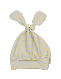 Piapimo Czapeczka bawełniana niemowlęca 1-3m Cutesuit literki piaskowa - Czapeczki dla niemowląt - miniaturka - grafika 1