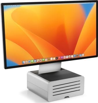 Twelve South Twelve South HiRise Pro - aluminiowa podstawka do iMac i Apple Studio Display ze schowkiem silver