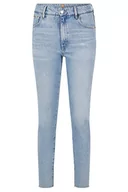 Spodnie damskie - BOSS Damskie spodnie jeansowe, turkusowy/aqua, 28 - miniaturka - grafika 1