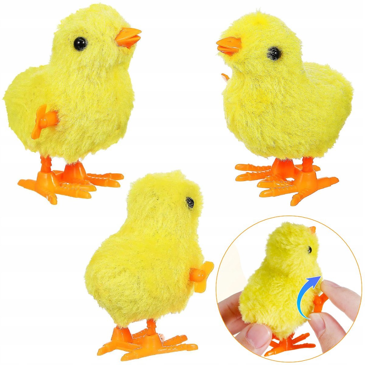 Nakręcany Kurczaczek Żółta Kurka Nakręcana Tupta Chodzi 10 Cm Kurczak