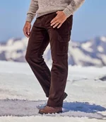 Spodnie męskie - Luźne spodnie-bojówki sztruksowe ze stretchem Mężczyzna Atlas For Men - Kolor : Brązowy - Rozmiar : 44 - miniaturka - grafika 1