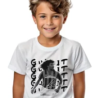 Koszulki męskie - T-SHIRT KOSZULKA DZIECIĘCA BIAŁY 146cm Gullit Piłka Nożna Football Wzory - miniaturka - grafika 1