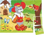 Klocki - Woodyland Klocki sześcienne Bajki WD90247 - miniaturka - grafika 1