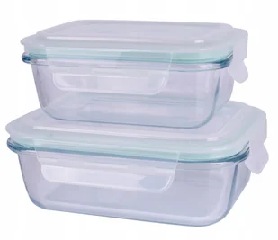 Zestaw 2 Pojemników Szklanych Cucina:1000Ml,1500Ml - Pojemniki kuchenne - miniaturka - grafika 1
