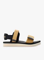 Sandały damskie - Sandały turystyczne damskie Columbia Via Sandal - black/dark stone - miniaturka - grafika 1