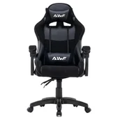 Fotele gamingowe - Fotel dla gracza gamingowy krzesło ergonomiczny obrotowy biurowy czarny King - miniaturka - grafika 1