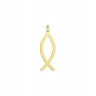 Wisiorki - Zawieszka Złota Ryba Ichtys 925 Prezent Biżuteria Kobieta DEDYKACJA GRATIS - miniaturka - grafika 1