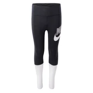 Legginsy - Dziecięce Legginsy NIKE G NSW FAVORITES GX HW LEGGING DV0350-010 – Czarny - miniaturka - grafika 1