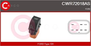 Przełącznik, podnośnik szyby Casco - Alternatory CWR72018AS - Akcesoria do układu elektrycznego - miniaturka - grafika 1