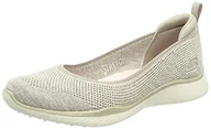 Trampki damskie - Skechers Kobiety Microburst 2.0 Be Iconic, Damskie Trampki Slip-On, Beżowy, 38 EU - miniaturka - grafika 1