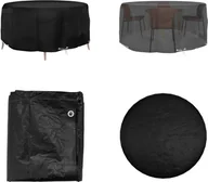 Pokrowce na meble ogrodowe - vidaXL Pokrowiec na meble ogrodowe 10 oczek Ø260x90 cm okrągły - Pokrowiec na meble ogrodowe - Pokrowce na meble ogrodowe - Pokrowiec ochronny na meble ogrodowe - Plandeka na meble ogrodowe - miniaturka - grafika 1