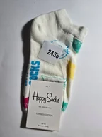 Skarpetki męskie - Kolorowe skarpety Happy Socks stopki unisex rozmiar 36-40 (2435) - miniaturka - grafika 1