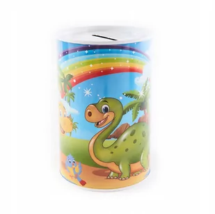 Dinozaur Kolorowa Skarbonka Puszka Różne Wzory - Skarbonki - miniaturka - grafika 1