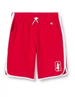 Spodenki damskie - Champion Legacy College Powerblend Bermudy szorty dziecięce, uniseks, Czerwony (College), 9-10 Lat - miniaturka - grafika 1