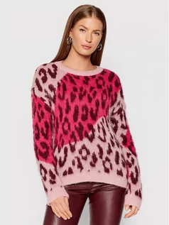 Swetry damskie - LIU JO Sweter WF1458 MA89A Różowy Regular Fit - grafika 1