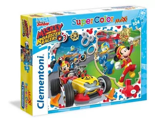 Puzzle - Clementoni 104 ELEMENTY MAXI Mickey &amp The Road Race 23709 - grafika 1
