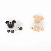 Dodatki do ciast w proszku - Figurki Cukrowe Baranki Wielkanocne Zestaw 2 szt - miniaturka - grafika 1