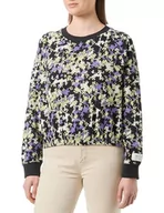 Bluzy damskie - TOM TAILOR Denim Bluza damska, 32418 – Lilac Green Flower Print, S - miniaturka - grafika 1