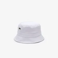 Czapki męskie - Męski Kapelusz LACOSTE CAPS B RK2056.001 – Biały - miniaturka - grafika 1