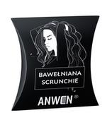 Ozdoby do włosów - Anwen Czarna Scrunchie - bawełniana gumka do włosów 1szt - miniaturka - grafika 1