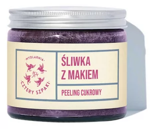 Cztery Szpaki Peeling cukrowy Śliwka z makiem 250ml - Peelingi do ciała - miniaturka - grafika 1