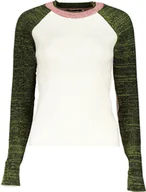 Swetry damskie - Desigual BIAŁY SWETER DESIGUAL DAMSKI M - miniaturka - grafika 1