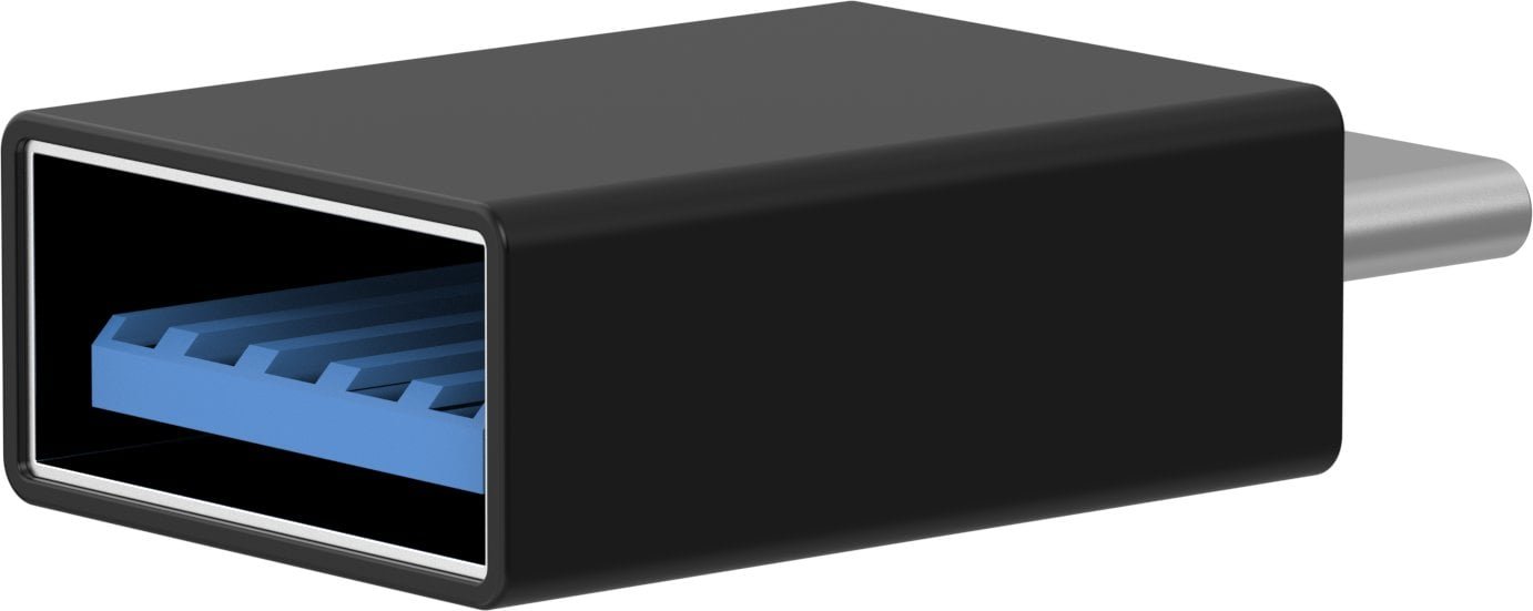Sinox USB C - USB A adapter. Sort SOE06020