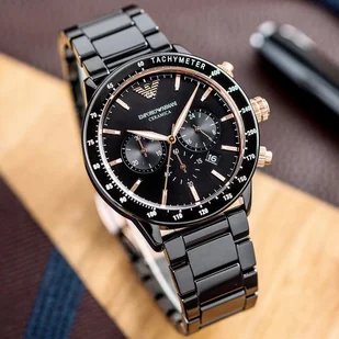 Zegarek Armani Exchange Zegarek Mario AR70002 Black - Zegarki damskie - miniaturka - grafika 7