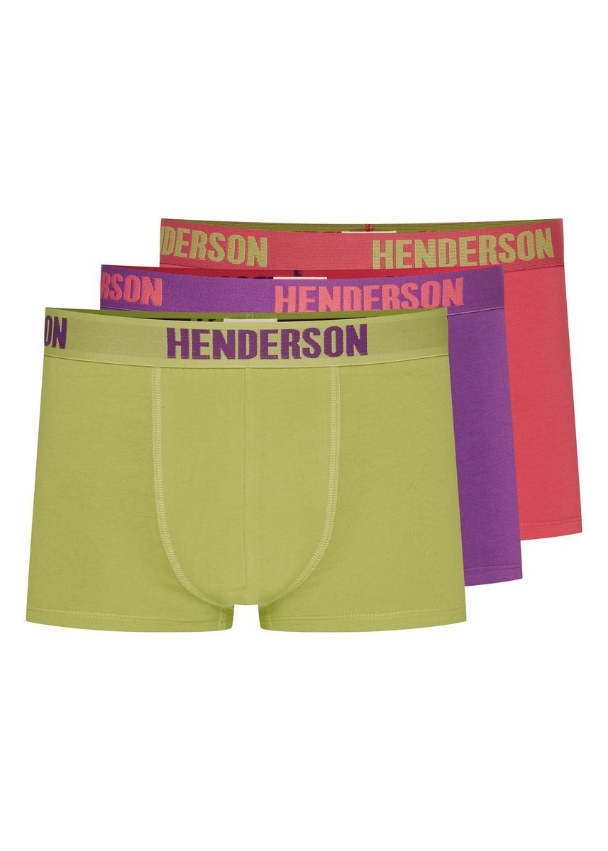 Bokserki Star Henderson 3-pak fioletowy, limonkowy zielony, koralowy L