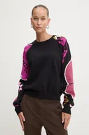 Swetry damskie - Desigual sweter BARRIE damski kolor czarny lekki 24WWJF24 - miniaturka - grafika 1