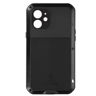 Etui i futerały do telefonów - Etui Do Iphone 12 Shockproof 3M Integral Powerful Love Mei Czarne - miniaturka - grafika 1