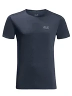 Koszulki sportowe męskie - Jack Wolfskin Koszulka funkcyjna "Pack & Go" kolorze granatowym - miniaturka - grafika 1