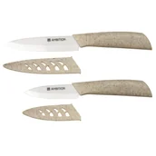 Noże kuchenne - Nóż ceramiczny i nóż obierak SKIV, szare - miniaturka - grafika 1
