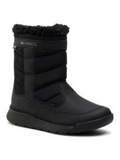 Buty dla dziewczynek - Merrell Śniegowce Alpine Puffer Wp MK264192 Czarny - grafika 1