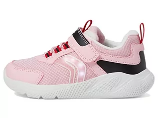 Buty dla dziewczynek - Geox Dziewczęce sneakersy J Sprintye Girl, Lt Pink Black, 32 EU - grafika 1