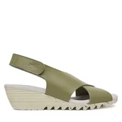 Sandały damskie - Sandały Fly London Orfyfly P145447 Zielony - miniaturka - grafika 1