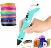 Filamenty i akcesoria do drukarek 3D - MAGICZNY DŁUGOPIS 3D PEN DRUKARKA + WKŁADY PREZENT DLA DZIECI DZIEŃ DZIECKA - miniaturka - grafika 1
