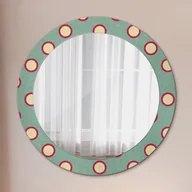 Lustra - Lustro dekoracyjne okrągłe Kręgi kropki - miniaturka - grafika 1