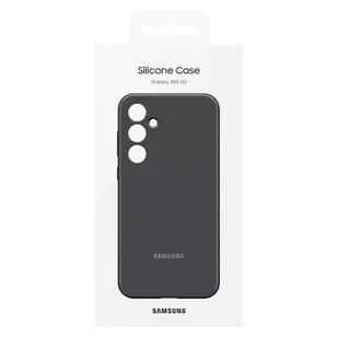 Etui Samsung EF-PA556TBEGWW A55 5G A556 czarny/black Silicone Cover - Etui i futerały do telefonów - miniaturka - grafika 17