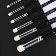 Inne - TEMU Zestaw 6 Mini Pędzli z Koziej Sierści Premium - Zestaw Pędzli do Modeli i Miniatur z Kopułkowym Końcem - Narzędzia Rzemieślnicze z Drewnianą - miniaturka - grafika 1