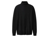 Swetry męskie - esmara Men Sweter męski z kaszmirem i wełną merino (Czarny, L (52/54)) - miniaturka - grafika 1